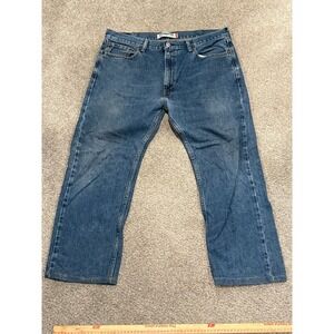 Levi's 505 Jeans Men's 38 X 30 Blue Denim Medium Wash 100% Cotton Straight Leg
